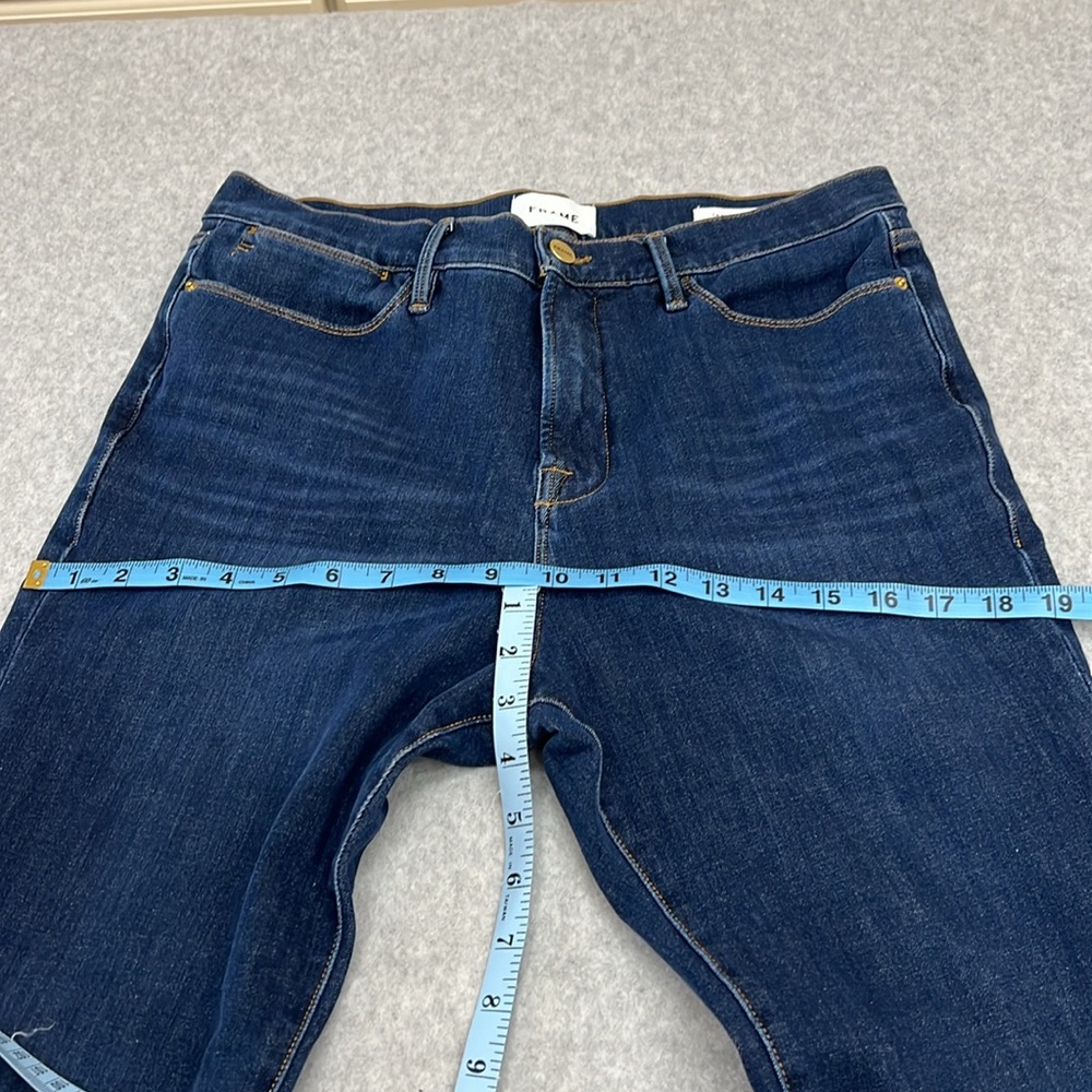 Frame Womens 32x25 Le High Skinny Ankle Henning Style LHSK949 Blue Denim Jeans - Picture 14 of 14